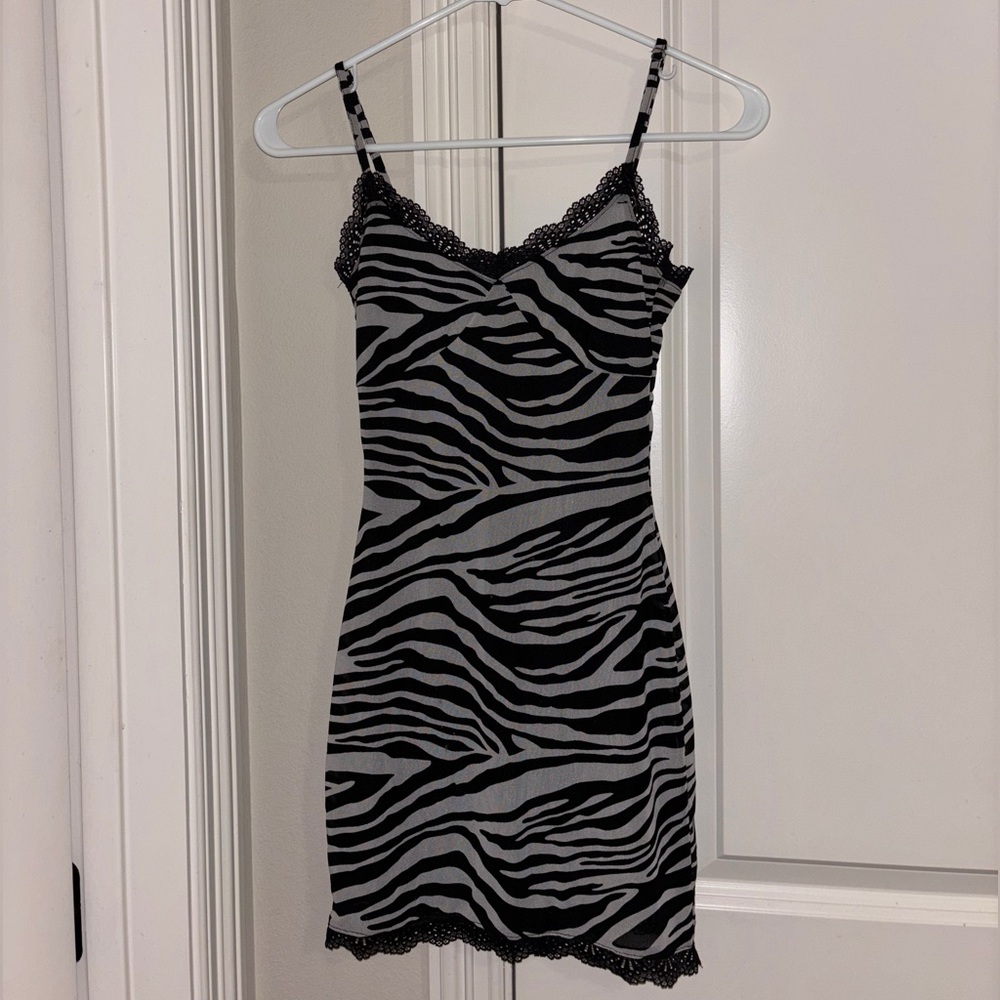 Stylish Zebra Print Dress
